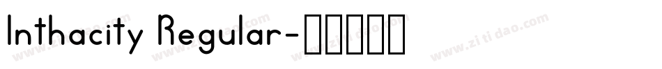 Inthacity Regular字体转换